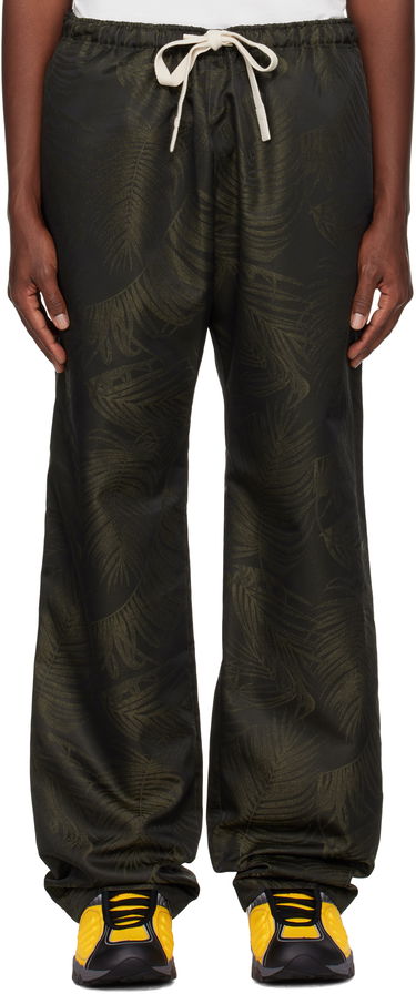 Tepláky Palm Angels Palm Angels Palms Jacquard Lounge Pants Zelené | PMCA143S25FAB0015656, 0
