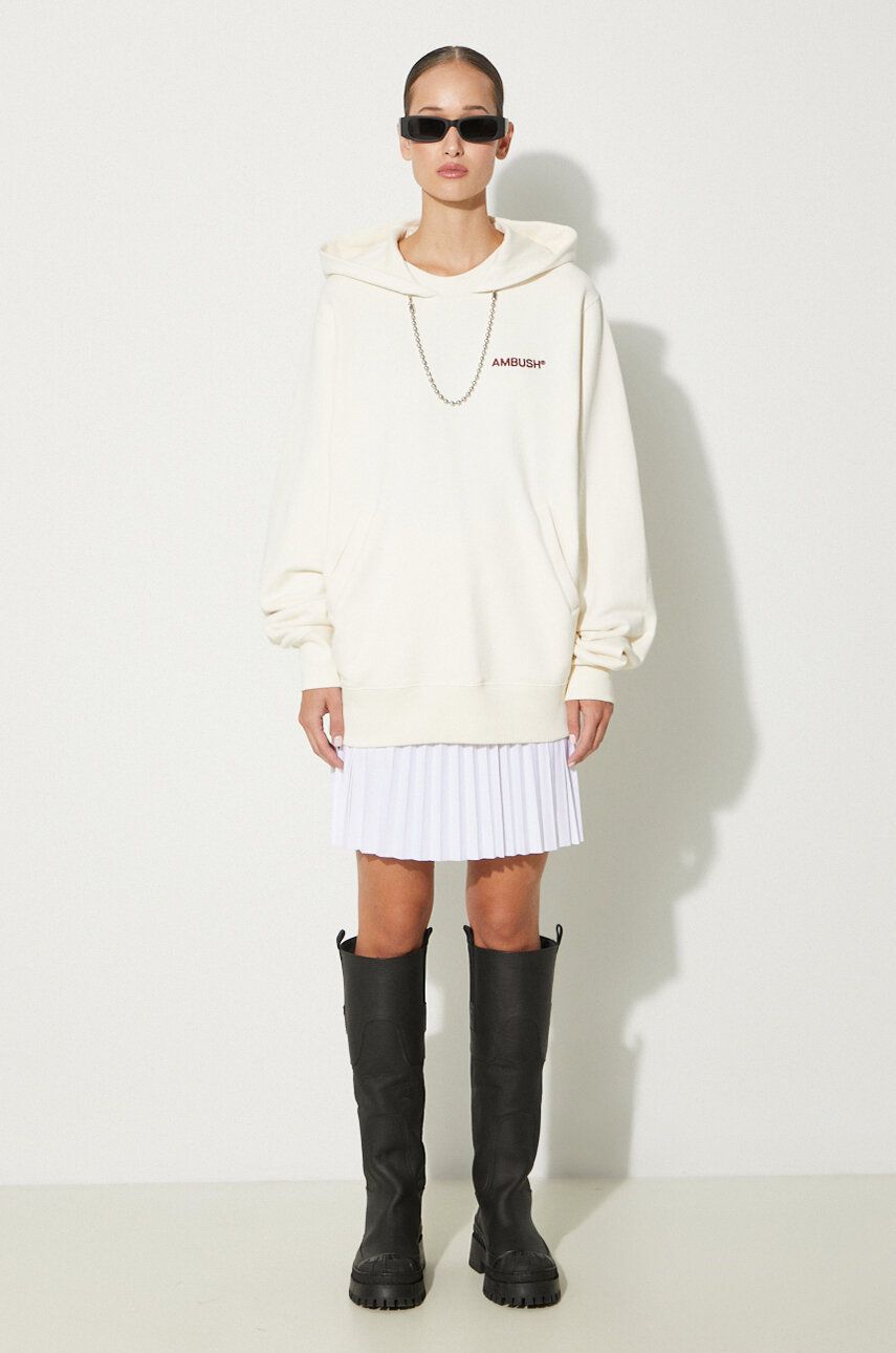 Mikina Ambush Ballchain Hoodie With Applique Béžová | BWBB001F24FLE0013128, 1