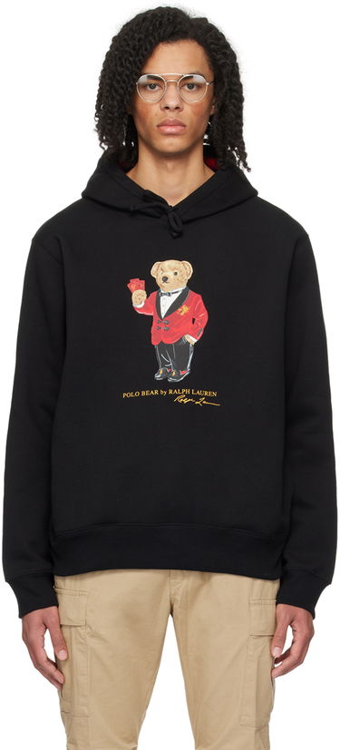 Mikina Polo by Ralph Lauren Lunar New Year Polo Bear Hoodie Čierna | 710926120002, 0