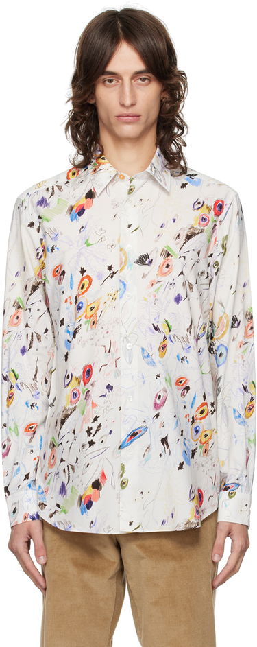 Košeľa Paul Smith Paul Smith Floral Print Shirt Biela | M1R-901U-N02403-02, 0