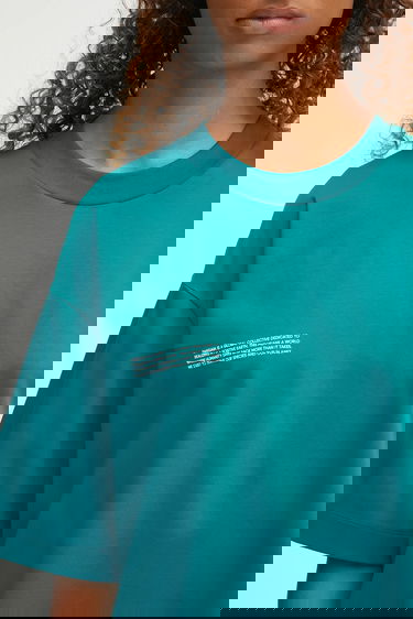 Tričko PANGAIA Pangaia DNA Oversized T-Shirt Zelené | 10002572, 6
