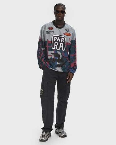 Tričko By Parra Dirt Jumper Graphic Long Sleeve T-Shirt Šedá | 54135, 2