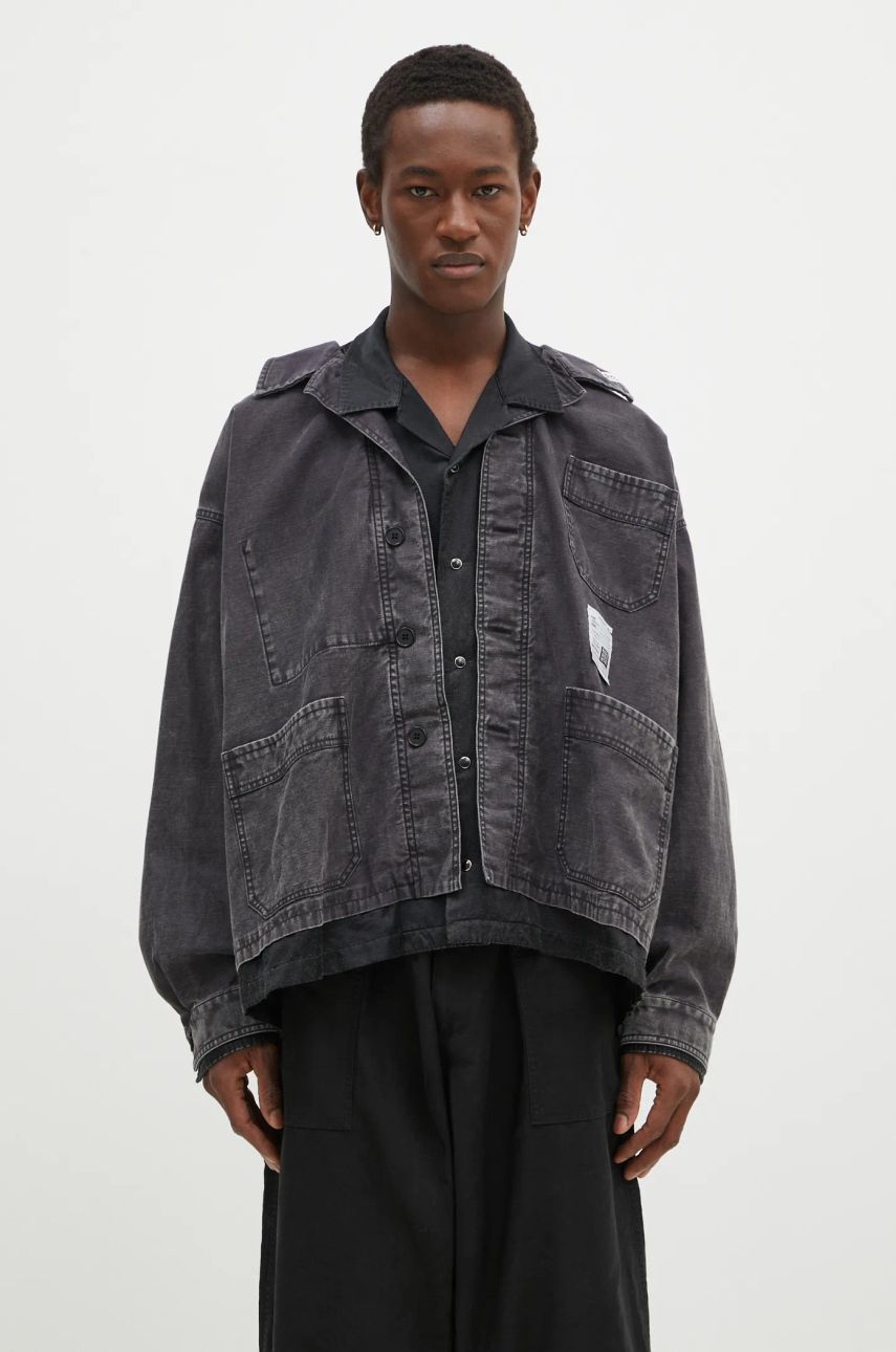 Bunda Maison MIHARA YASUHIRO Maison MIHARA YASUHIRO Double Layered Longsleeve Shirt Čierna | J13SH184, 0