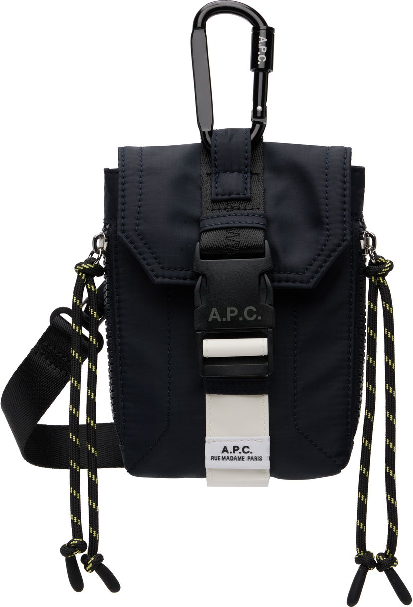 Taška cez rameno A.P.C. Trek Carabiner Buckle Crossbody Pouch Navy | PAAFH-H61733