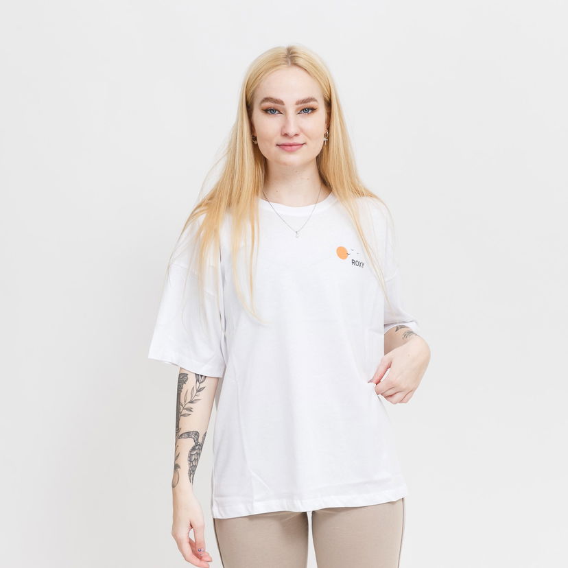 Tričko Roxy White Relaxed Fit T-Shirt Biela | ERJZT05389-WBB0