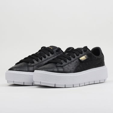 Tenisky a topánky Puma Platform Trace Ostrich Wn's black - black Čierna | 366684 01, 0