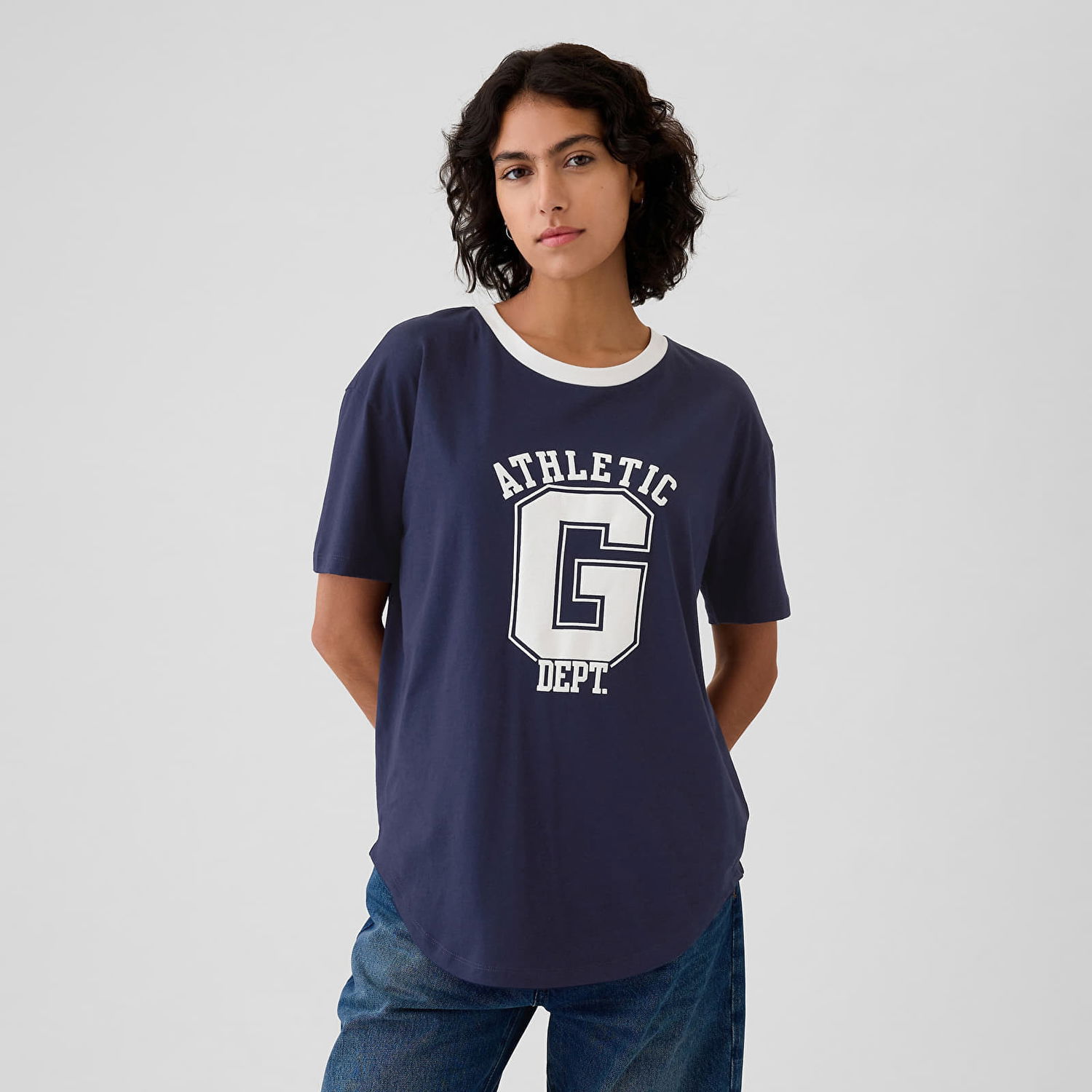 Tričko GAP T-shirt Shortsleeve Logo Tee Navy Uniform M Čierna | 500012-02, 0