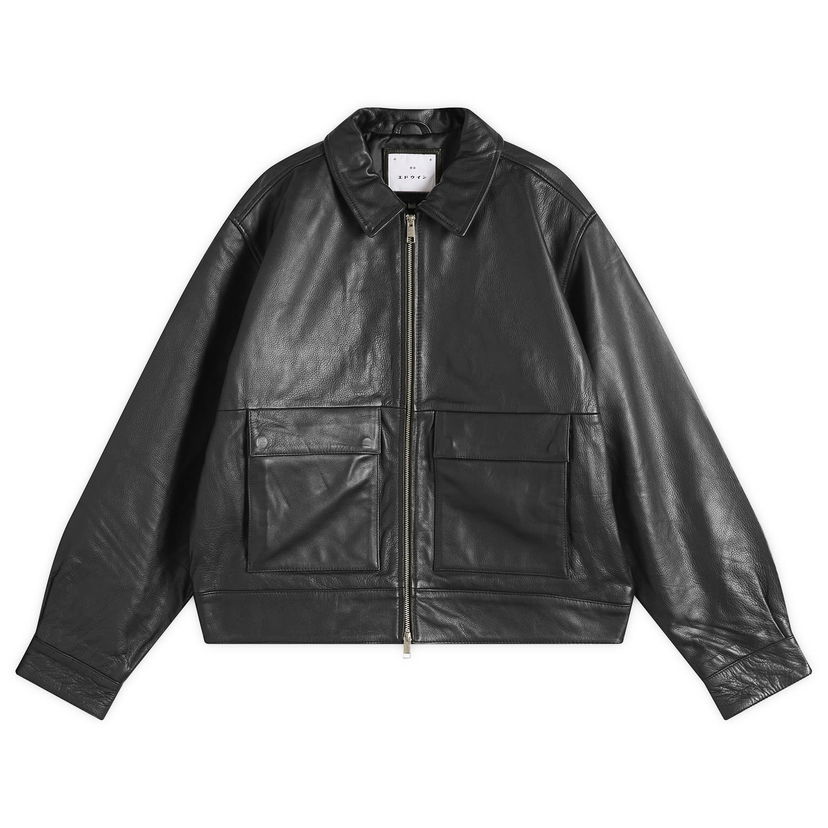 Bunda EDWIN Dogma Leather Jacket, Size Large Čierna | I035716-8900