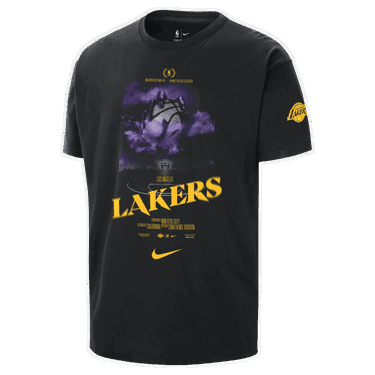 Tričko Nike NBA Los Angeles Lakers Courtside T-Shirt Čierna | HJ2685-010, 3
