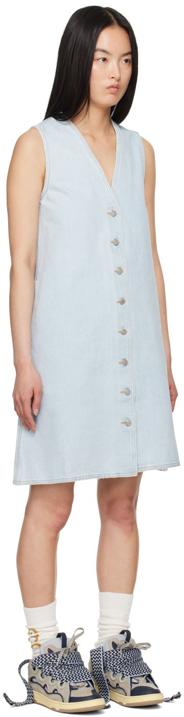 Šaty ERL ERL Levi's Edition Denim Mini Dress Modrá | ERL08O301, 1