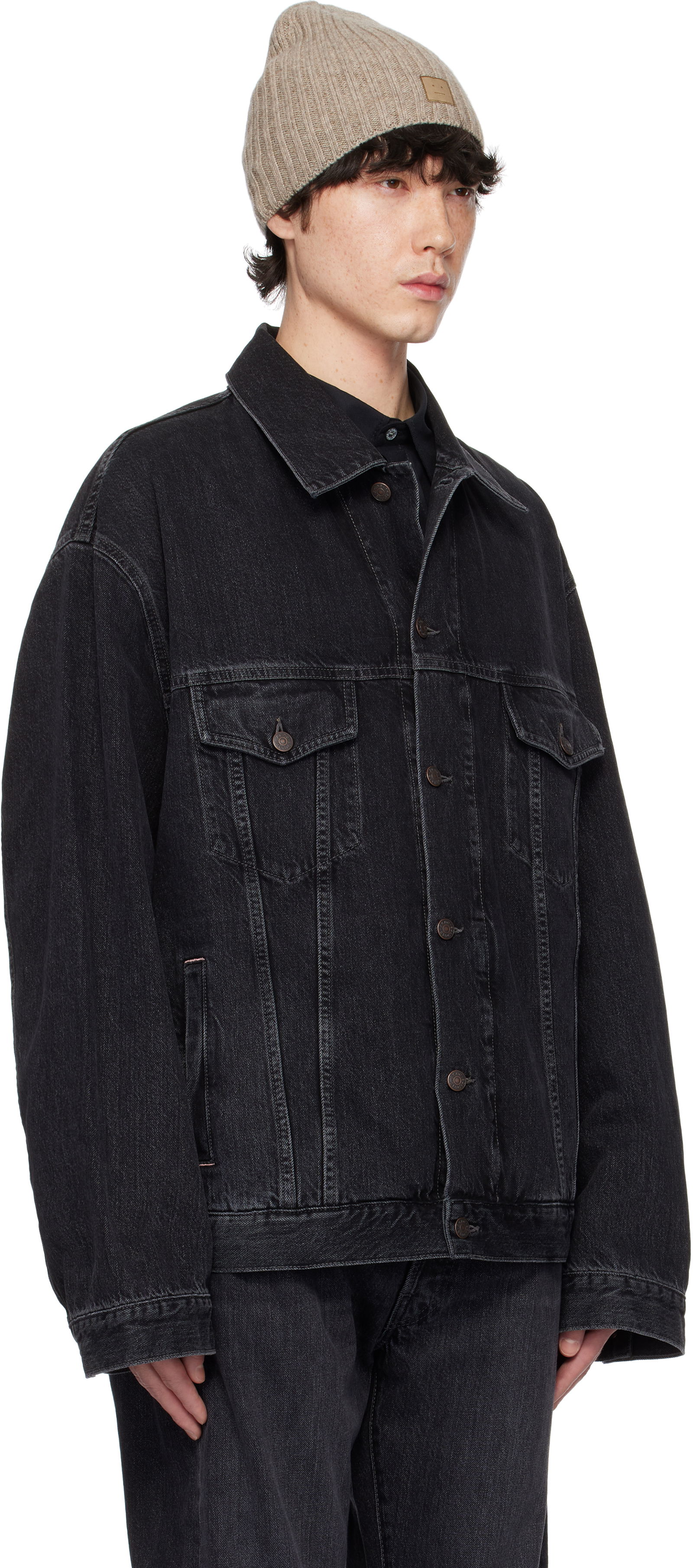 Black Oversized Denim Jacket