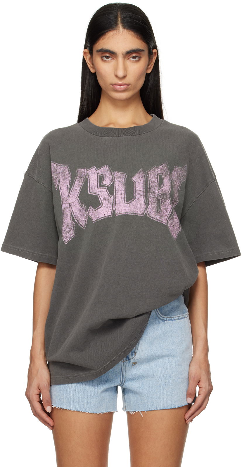 Tričko Ksubi World Tour Boyfriend Graphic T-Shirt Šedá | WPS25TE004
