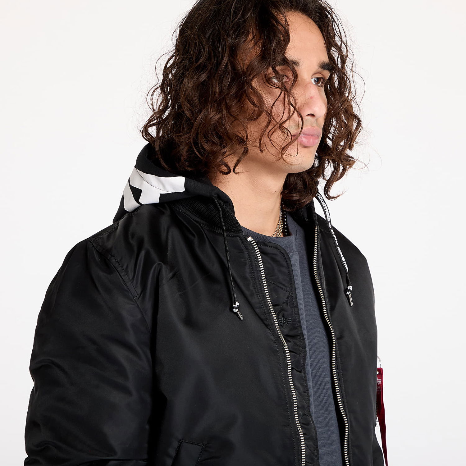Bomber bunda Alpha Industries Jacket MA-1 ZHP Black Čierna | 118101-03, 1