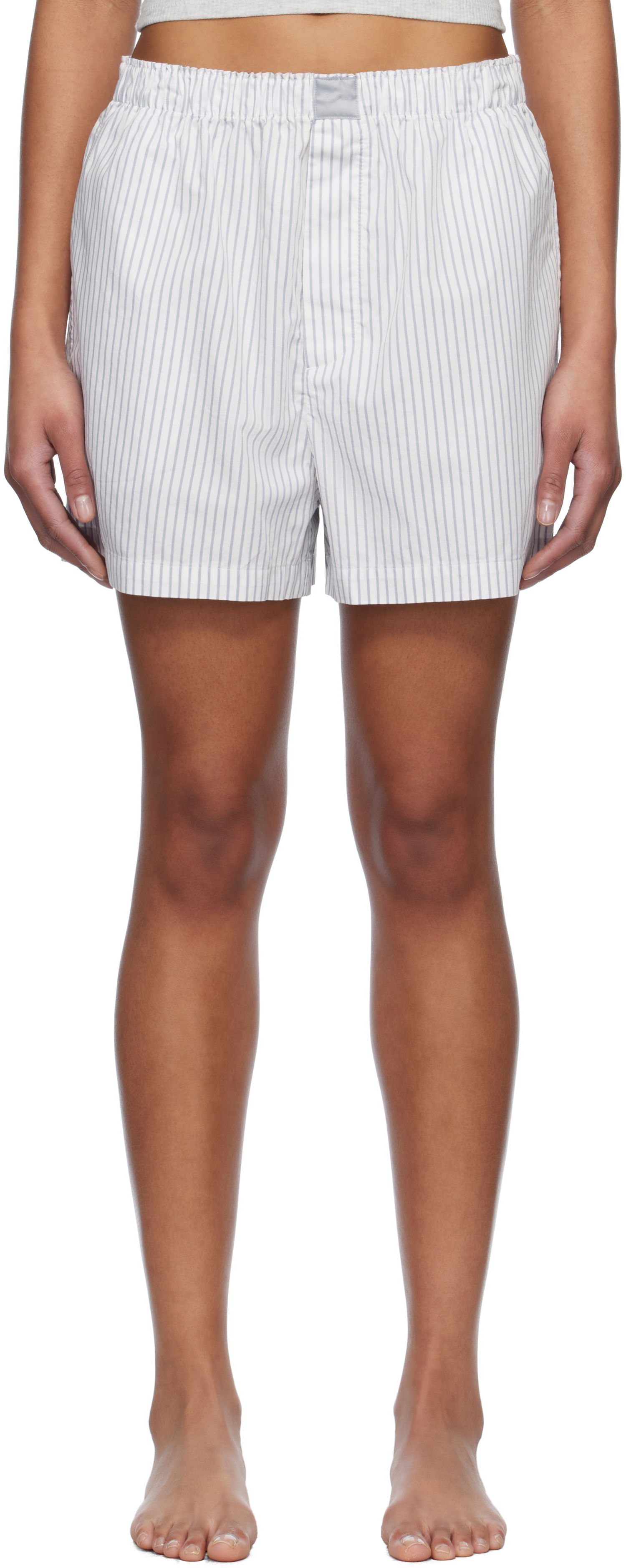 Šortky SKIMS SKIMS Cotton Poplin Boxers Biela | SH-SHO-8424W, 0