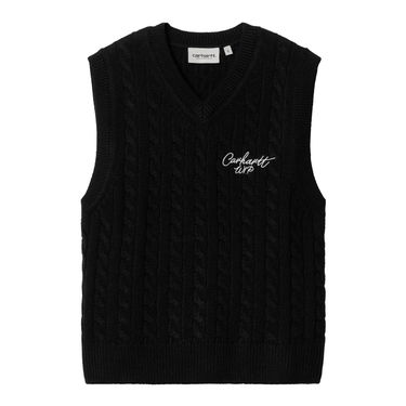 Sveter Carhartt WIP Signature Vest Sweater Čierna | I033882_7, 4