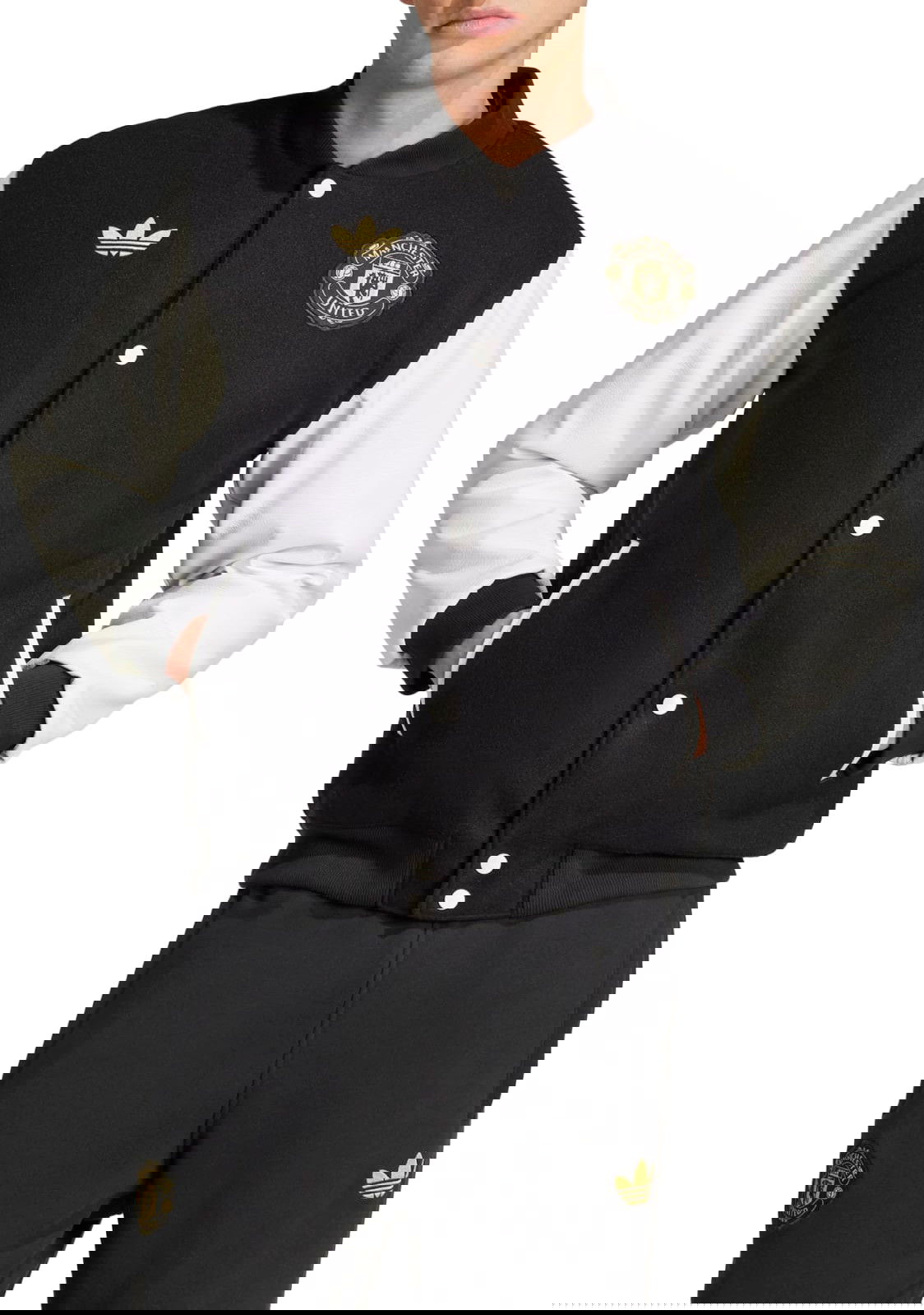 Bomber bunda adidas Originals adidas Originals Manchester United CNY Jacket Čierna | jf0382, 0