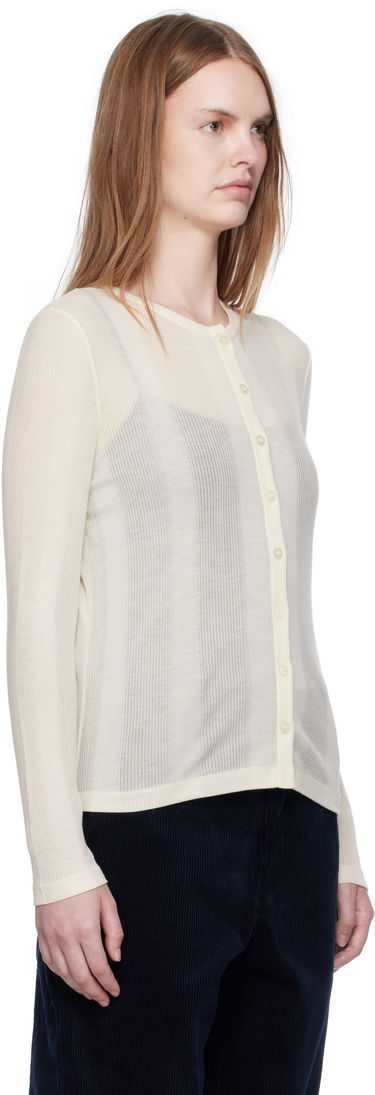 Sveter A.P.C. A.P.C. Lorie Button Cardigan Béžová | LYAAW-F22331, 1