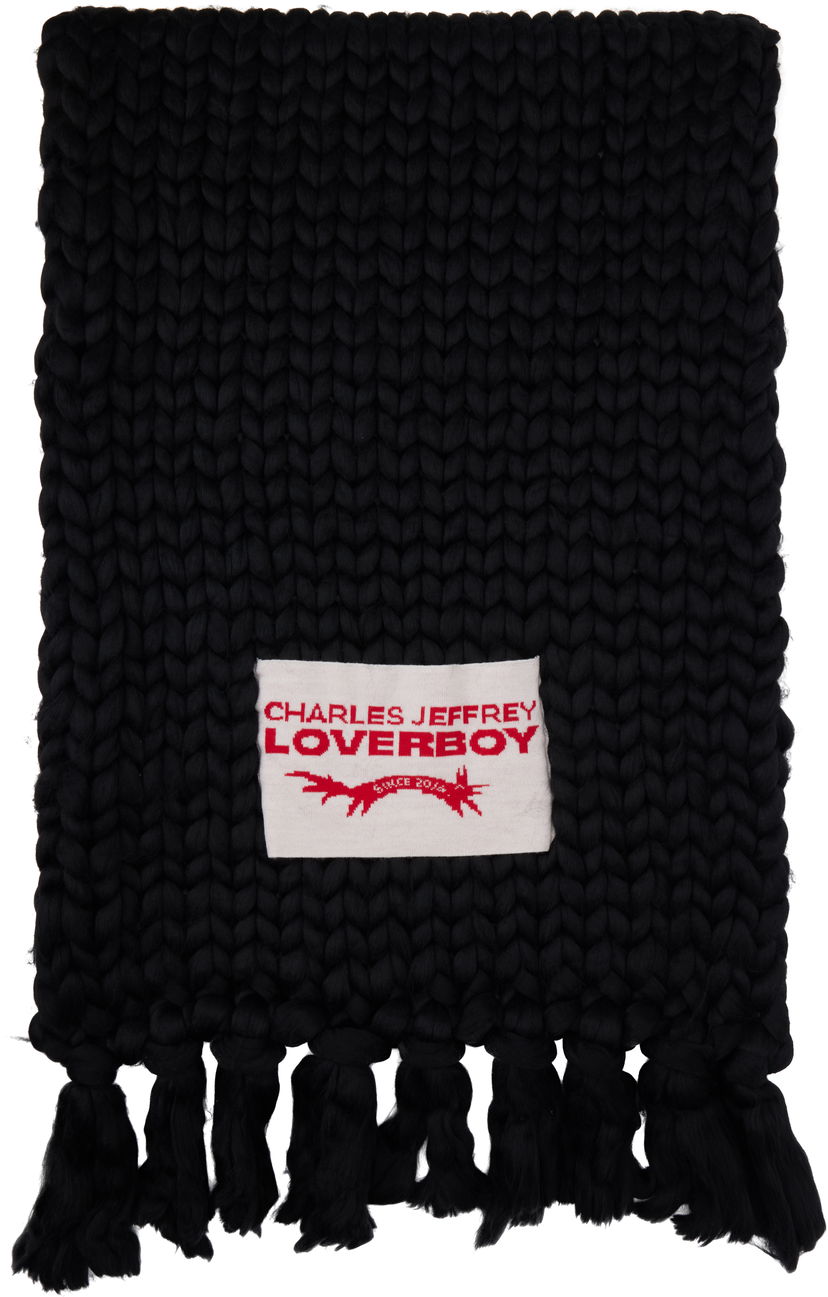 Šál Charles Jeffrey Loverboy LOVERBOY Scarf Massive Čierna | 42160202