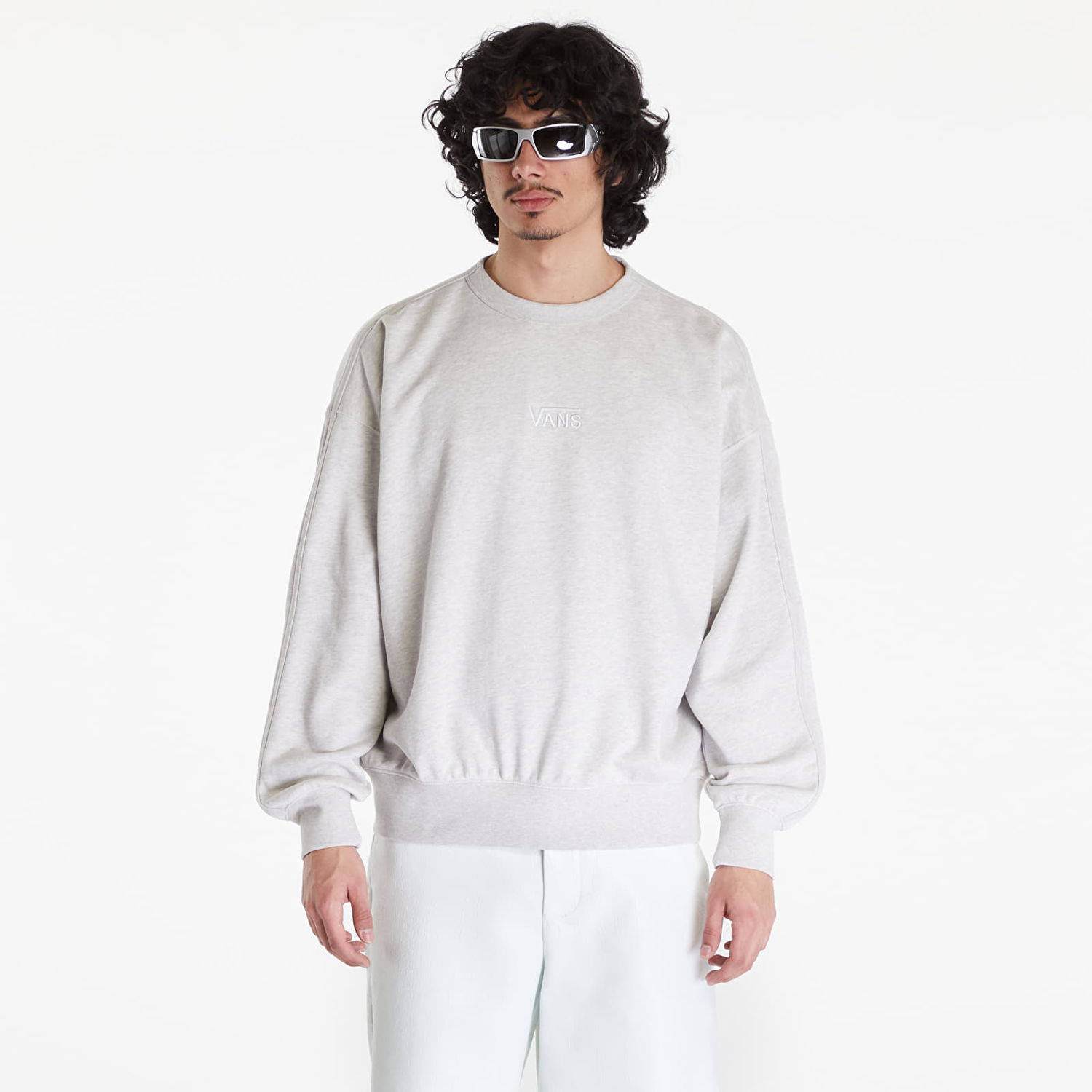 Mikina Vans Premium Standards Fleece LX Crew Šedá | VN000GBWRKZ1, 0