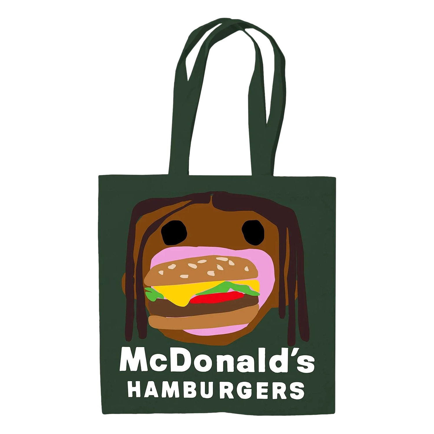 Tote bag Cactus Jack by Travis Scott Cactus Plant Flea Market x Burger Mouth Tote Zelené | CJMD AB175 GREE, 1