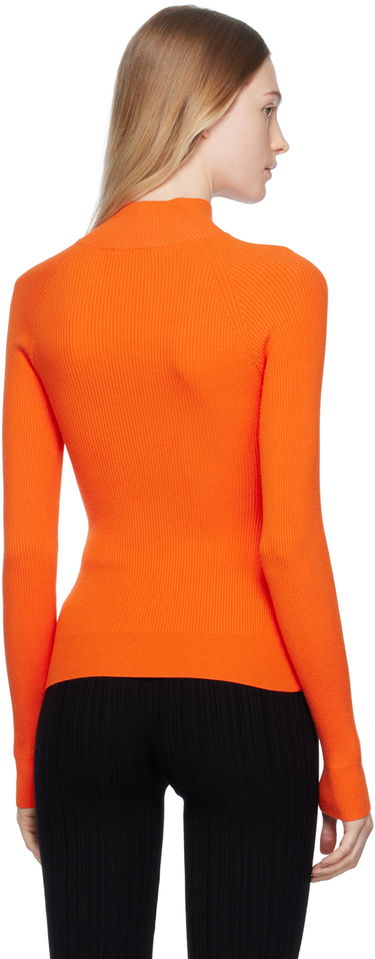 Sveter Moschino Moschino Jeans Rib Knit Turtleneck Top Oranžová | 912 8711, 2
