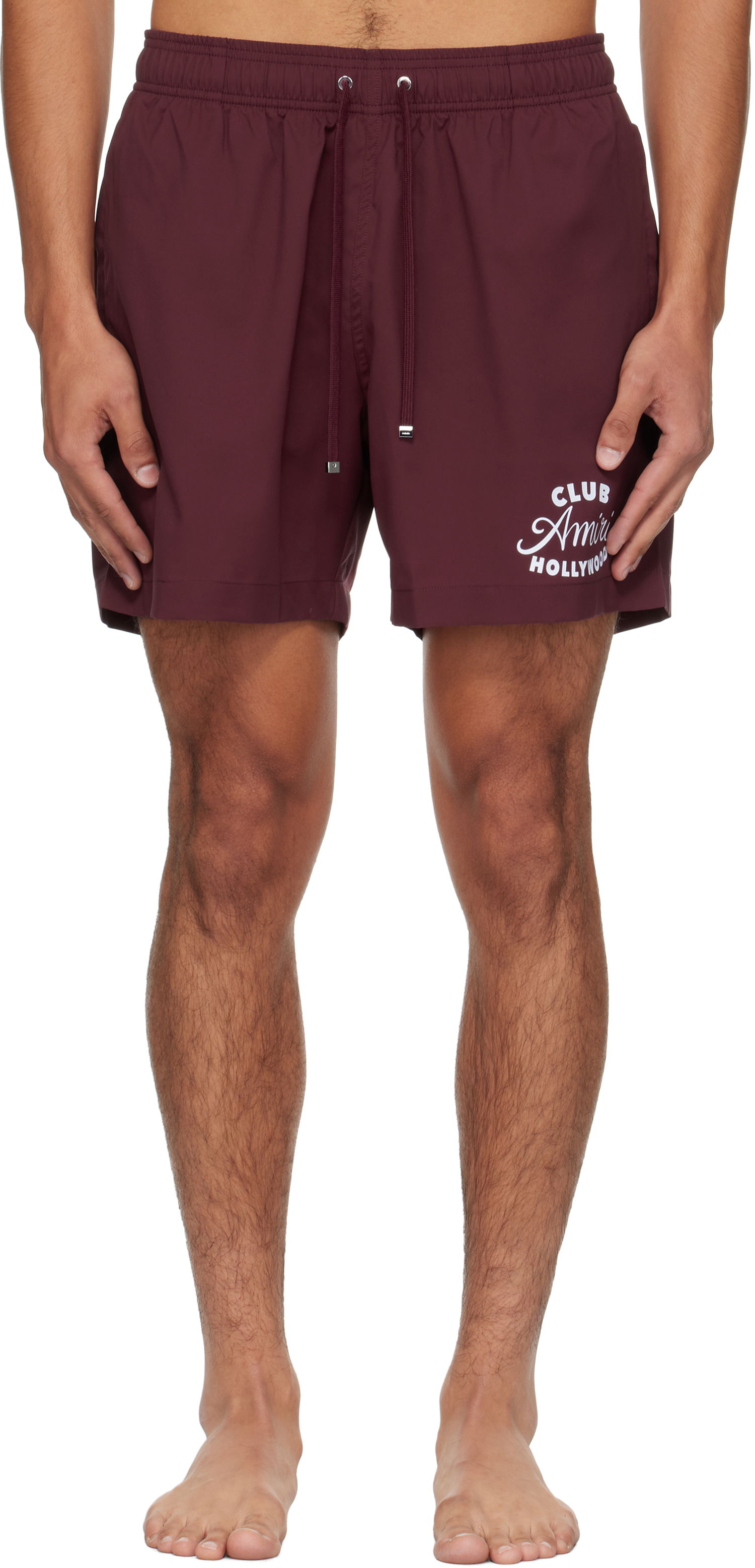 Šortky AMIRI AMIRI 'Club Amiri' Swim Shorts Vínová | AMSWTK1045, 0
