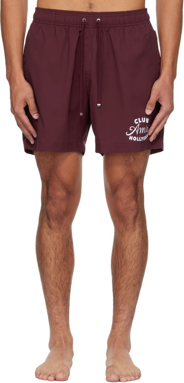 Šortky AMIRI AMIRI 'Club Amiri' Swim Shorts Vínová | AMSWTK1045, 0