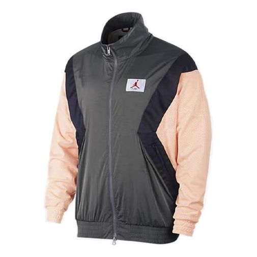 Vetrovka Jordan Jordan Flight Casual Long Sleeve Stand Collar Jacket Zelené | AO0556-272, 0
