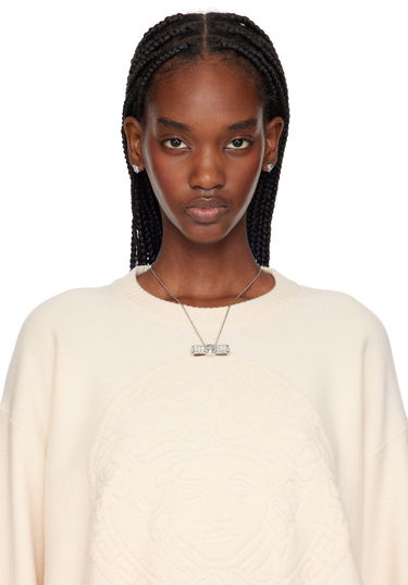 Náhrdelník Versace Versace Gianni Crystal Ribbon Pendant Necklace Metalická | 1018966_1A00621_4JEE0, 1