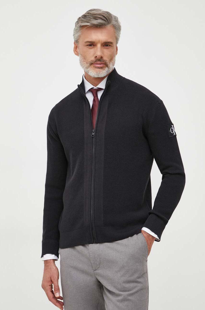 Sveter CALVIN KLEIN Full-Zip Cardigan Čierna | J30J323814, 0