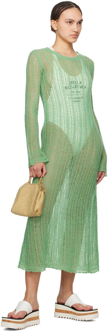 Šaty Stella McCartney Maxi Knit Dress Zelené | 6K07013S2472, 3