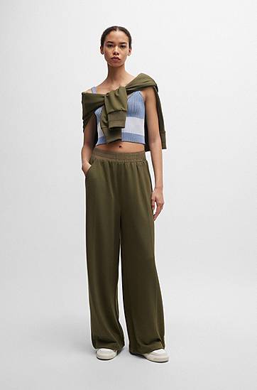 Tielko BOSS Ribbed Knit V-Neck Vest Top Modrá | 50518511, 1