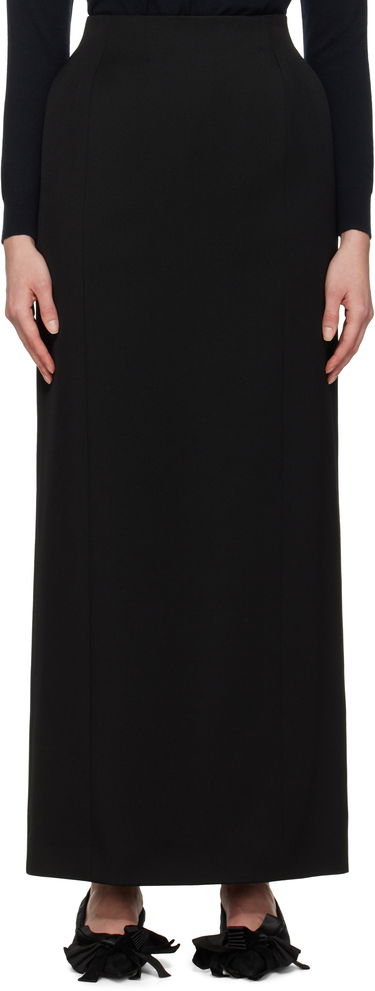 Sukňa Balenciaga Balenciaga Hourglass Maxi Skirt Čierna | 814081 TPT24, 0