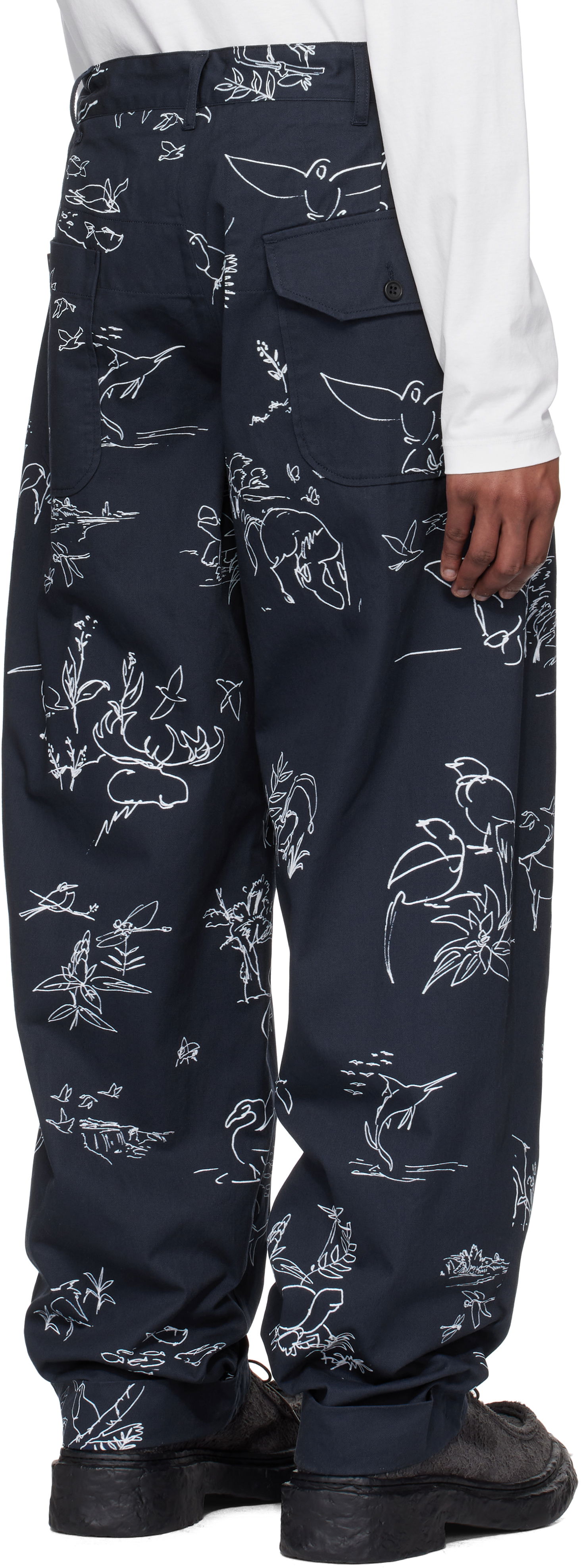 Engineered Garments Carlyle Print Trousers