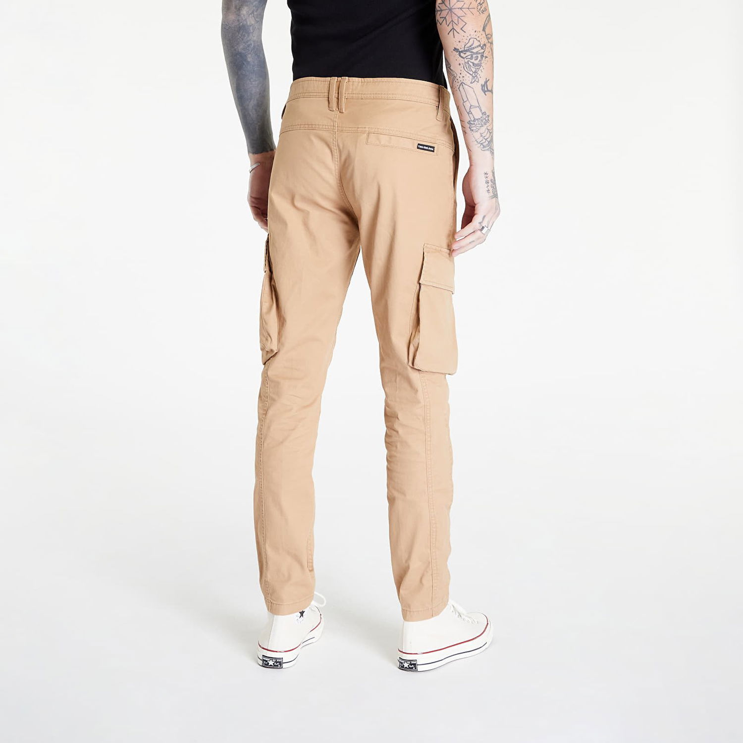 Cargo nohavice CALVIN KLEIN Skinny Washed Cargo Béžová | J30J322043 GV7, 1