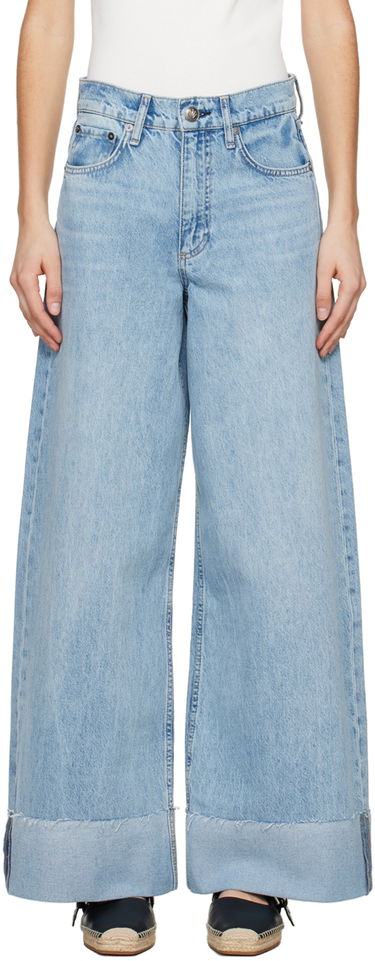 Džínsy rag & bone Rag & Bone Sofie Wide Leg Jeans Modrá | WDD24S2993BOMA, 0