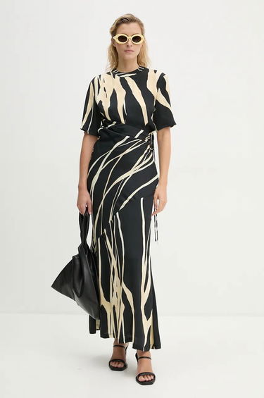 Šaty Nanushka Abstract Print Maxi Dress Čierna | NW24PFBS20199, 0