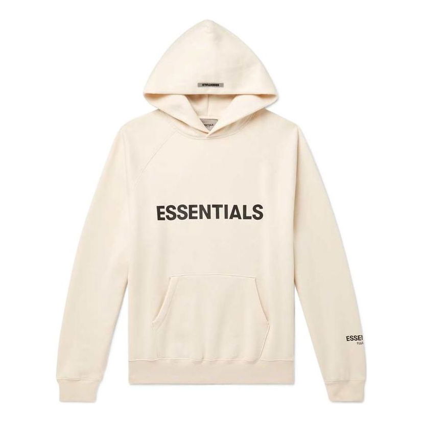 Mikina Fear of God Essentials Pullover Hoodie Béžová | FOG-FW22-103