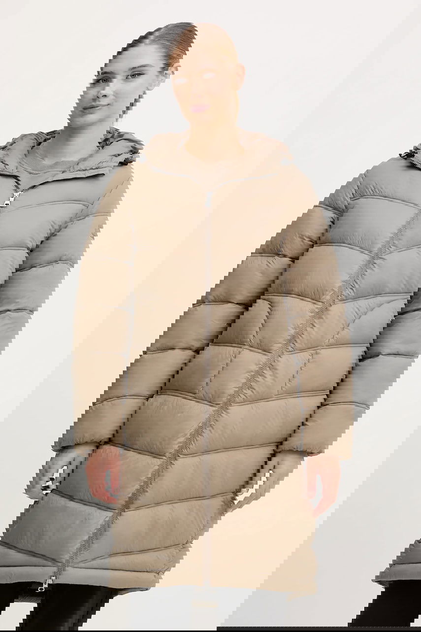 Prešívaná bunda Napapijri Napapijri A-Ega Winter Hooded Puffer Coat Béžová | NP0A88XFN1T1, 0