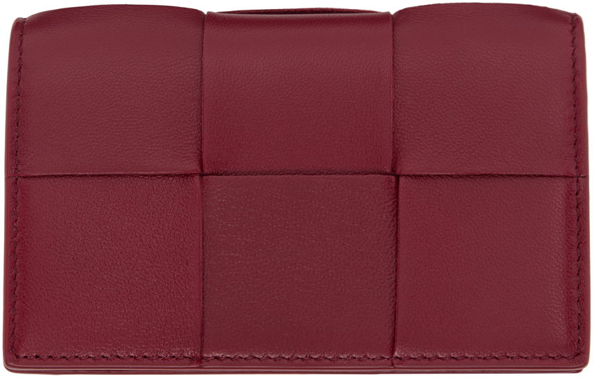 Peňaženka Bottega Veneta Cassette Business Card Holder Červená | 651396 VCQC9, 0