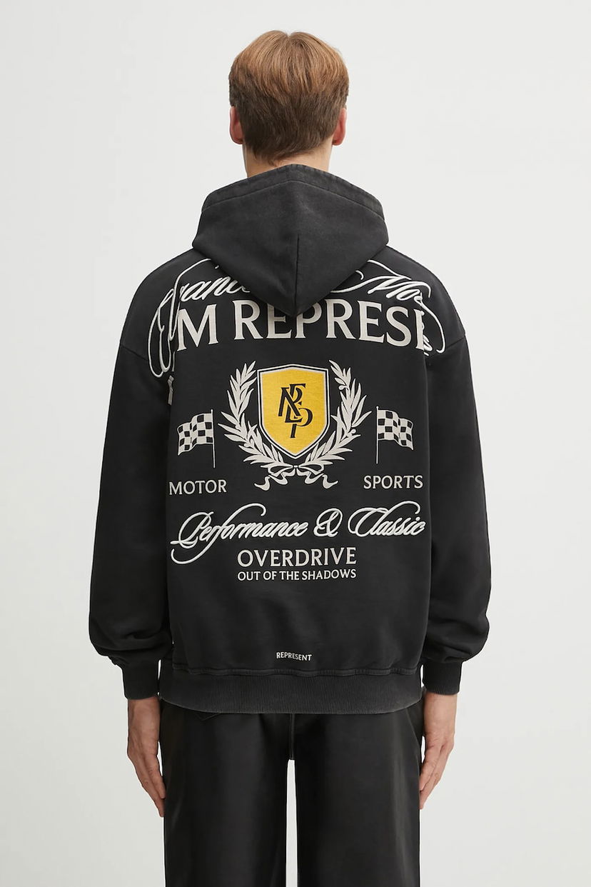 Mikina Represent Clo Crest Hoodie Čierna | MLM41067.06