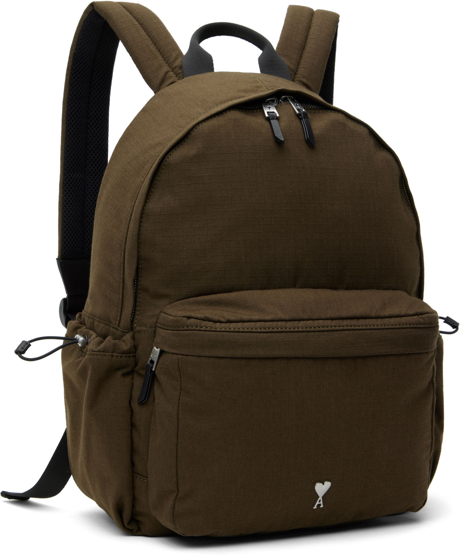 Batoh AMI AMI Paris Canvas Ami de Coeur Backpack Zelené | ULL020.AW0074, 1