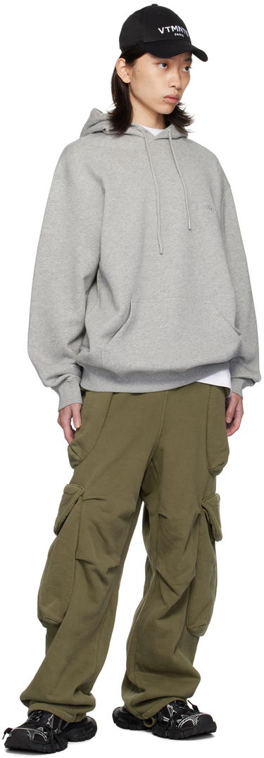 Mikina VETEMENTS VTMNTS Embroidered Hoodie Šedá | VL22HD100G, 3