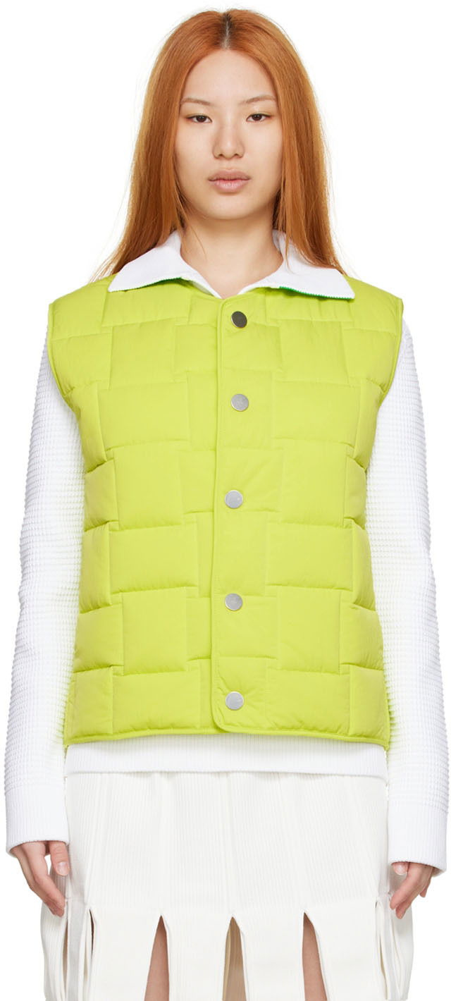 Vesta Bottega Veneta Nylon Vest Zelené | 701811 VF4K0, 0