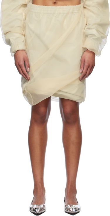 Sukňa We11done We11done Layered Mini Skirt Béžová | WD-SK0-25-280-W-BG, 0