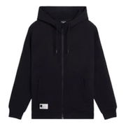 Label Logo Zip-Up Hoodie