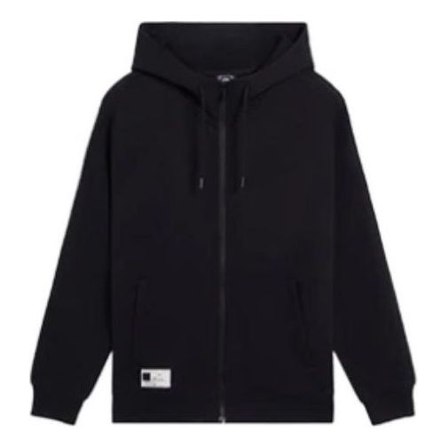 Mikina Li-Ning Label Logo Zip-Up Hoodie Čierna | AWDSB17-1