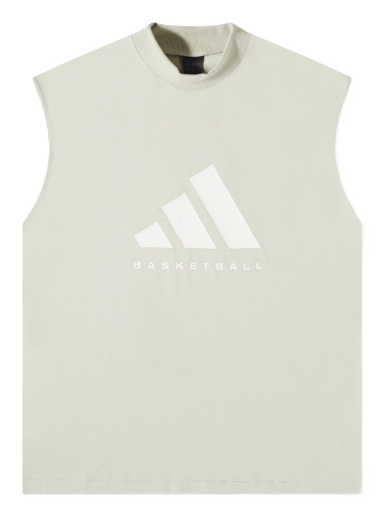 Tielko adidas Originals Basketball Sleeveless Logo Tee Zelené | IA3444