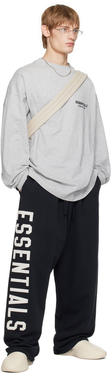 Sveter Fear of God Fear of God ESSENTIALS Jersey Long Sleeve T-Shirt Šedá | 125HO244378F, 4