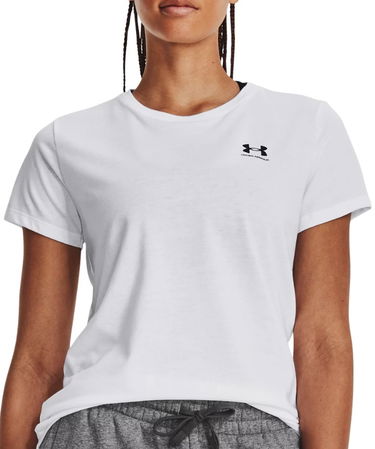 Tričko Under Armour Sportstyle Left Chest Tee Biela | 1379399-100, 0